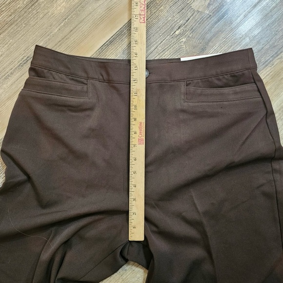 Christopher & Banks Women's Size 14L Classic Fit Trouser Leg Pants Elastic Waist - Picture 7 of 8